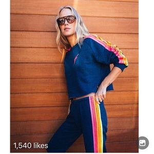 Aviator nation joggers pants set +sweater